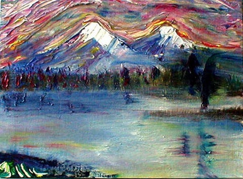Mountain Lake - Greeting Card - GallaherGallery.com