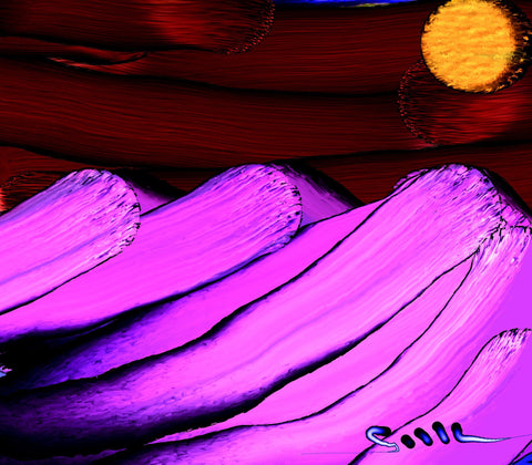 Stolen Moon - Greeting Card - GallaherGallery.com