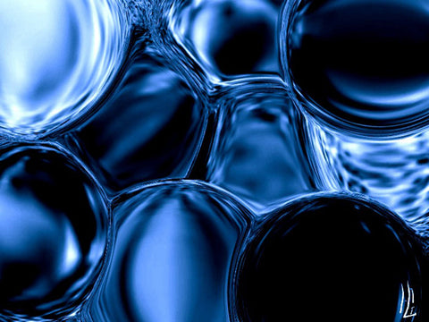 Blue Bubbles - Greeting Card - GallaherGallery.com
