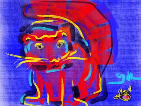 Stimpy - Greeting Card - GallaherGallery.com