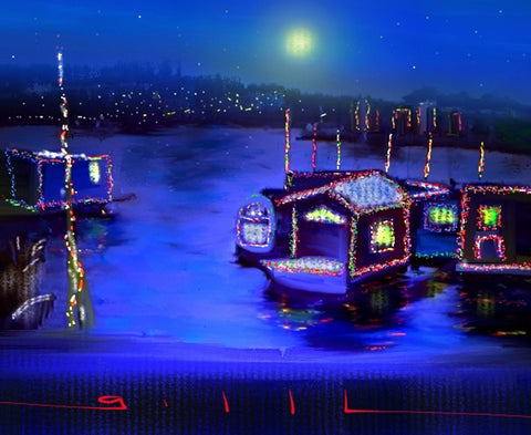 Christmas Lights - Greeting Card - GallaherGallery.com