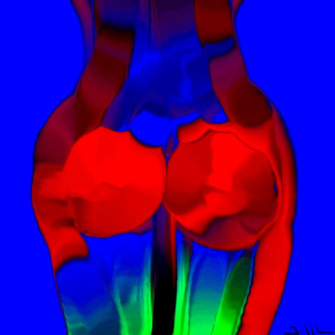 Chromo Curves - Greeting Card - GallaherGallery.com