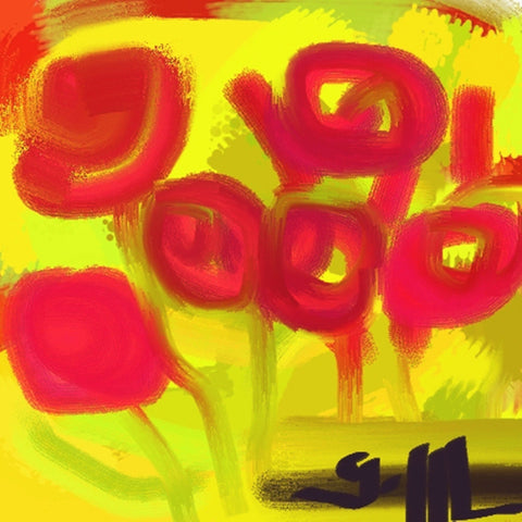 Oil Roses - Greeting Card - GallaherGallery.com