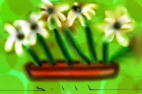 Spring Flower Pot - Greeting Card - GallaherGallery.com