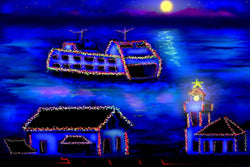 Christmas Ferry - Greeting Card - GallaherGallery.com