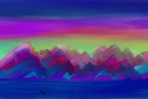 Cool Mountains - Greeting Card - GallaherGallery.com