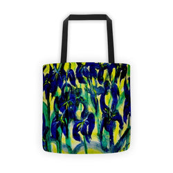 Blue Irises Soil - Tote bag - GallaherGallery.com